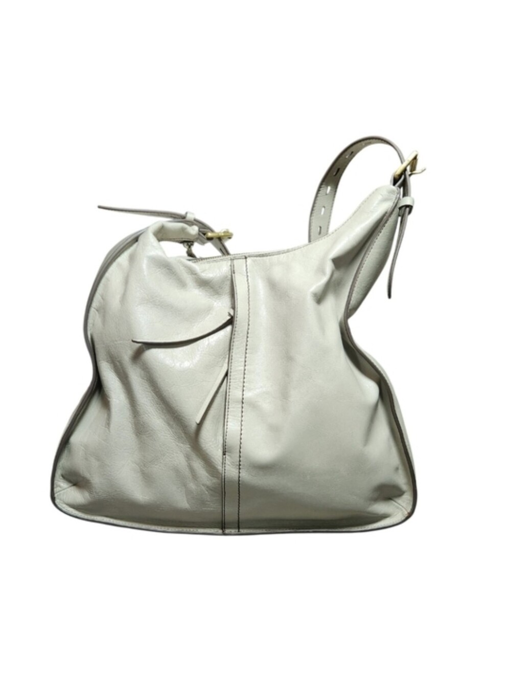 HOBO Marley Bag Leather Shoulder Bag Large Slouchy Bottle Green